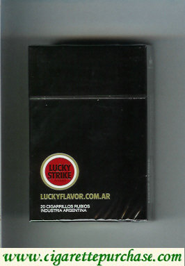 Lucky Strike cigarettes hard box